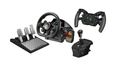 VelocityOne Race Wheel & Pedal System + VelocityOne F-RX Formula Wheel + VelocityOne Multi-Shift Bundle